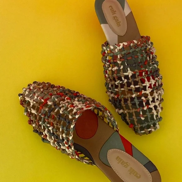 Cult Gaia Multi-Colour Mesh Mules - Picture 3 of 3